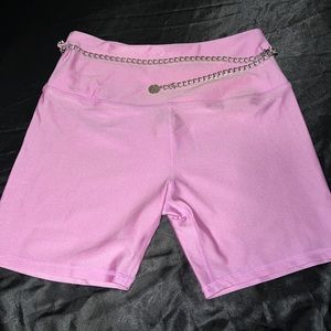 Biker Shorts with Chain
